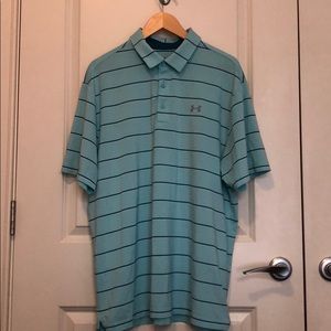 Under Armour Teal short sleeve golf polo